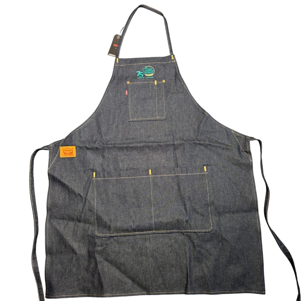 NWT Levi Strauss & Co Denim Apron Culinary Institute of America 75th Anniversary